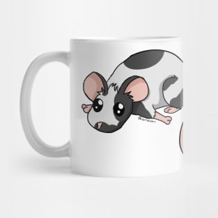 A little Mousie - Black Spotted (Dominant Spot) Mug